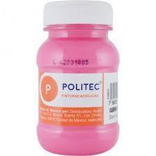 PINTURA POLITEC 100ML CARMIN CLARO